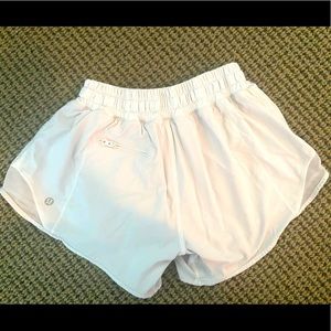Size 4 Lululemon Running shorts in white